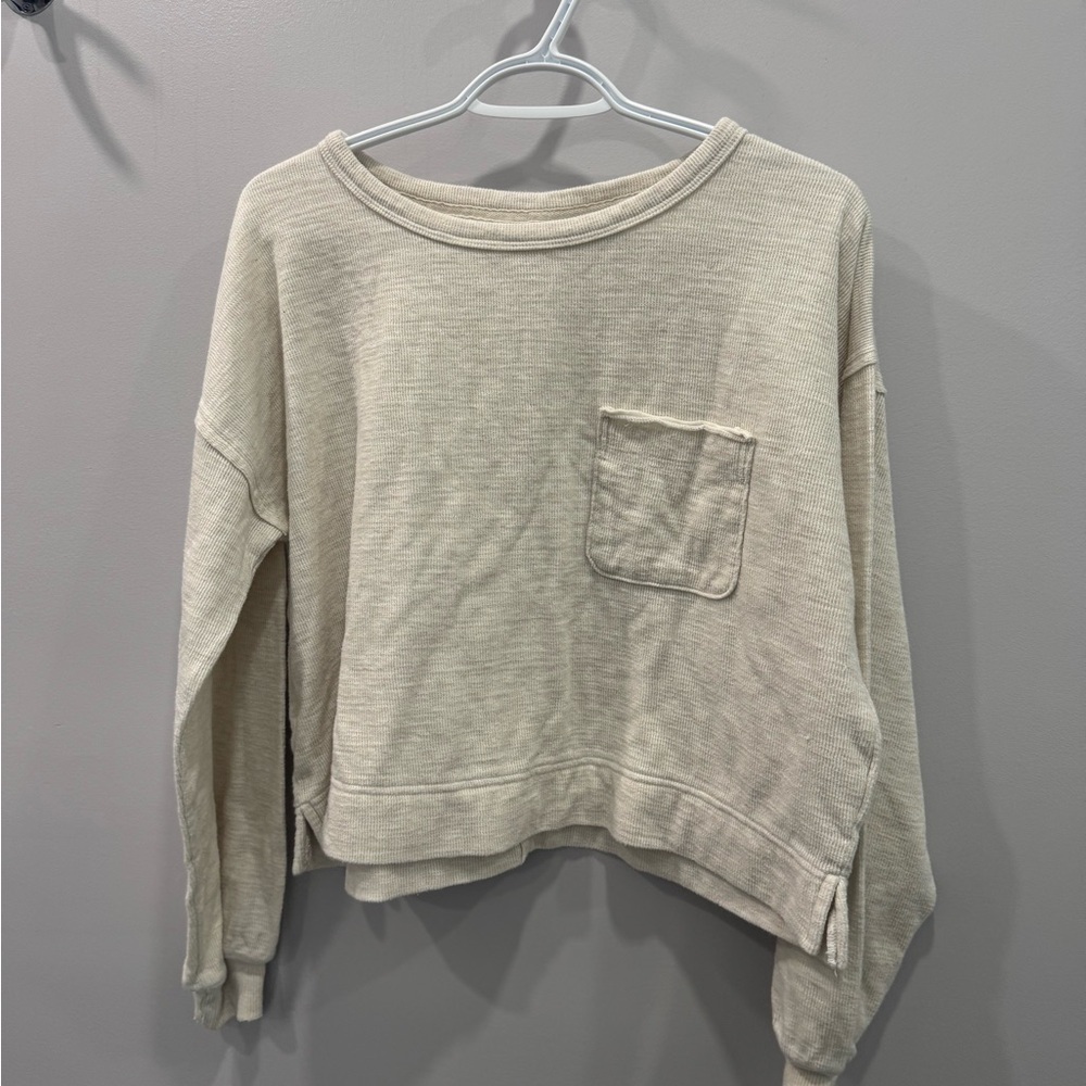Aerie Off-White Long Sleeve